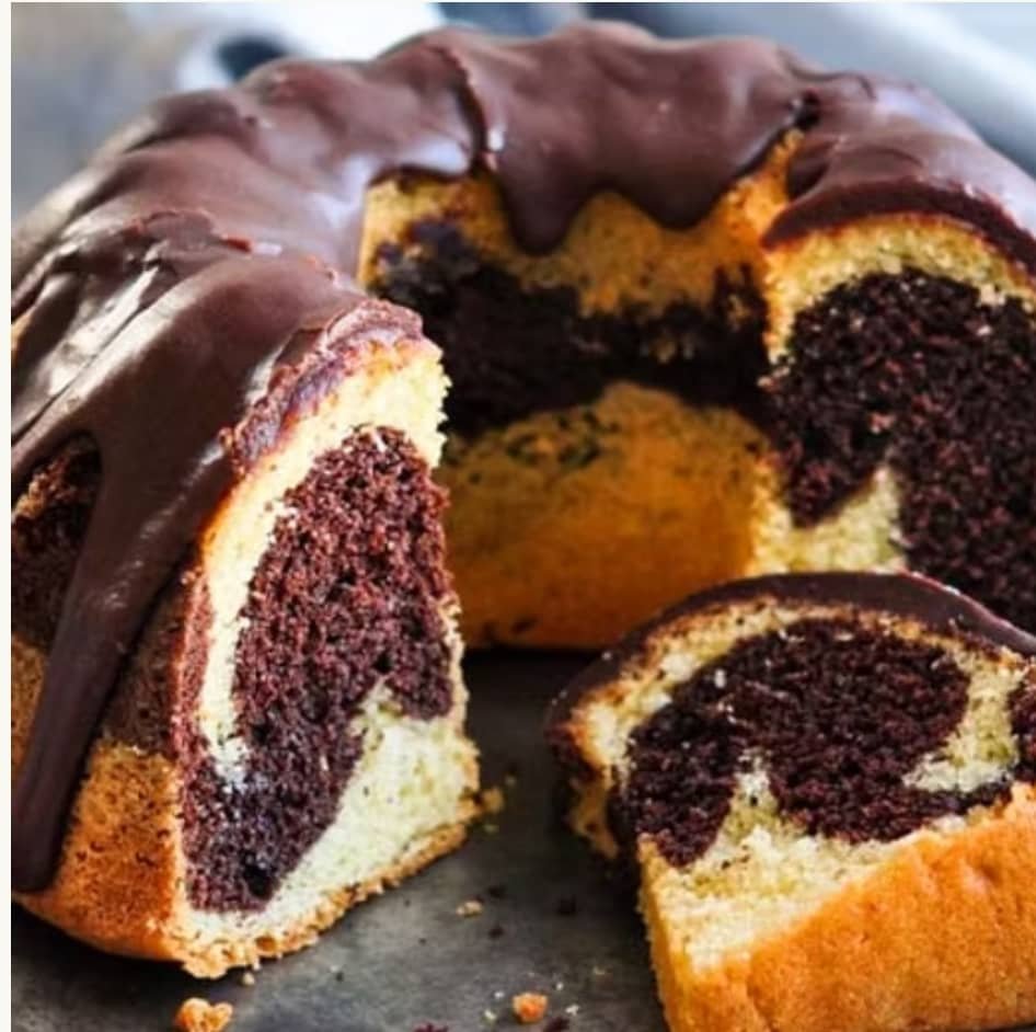 marble cake(Bolo Mesclado)